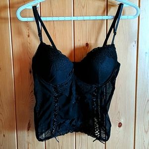 Black lingerie corset by nature intimates